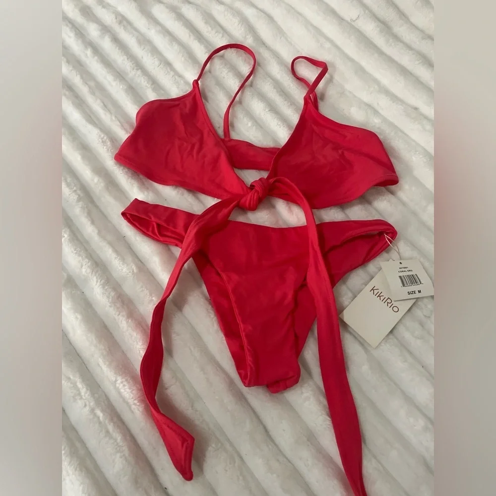 kikiRio Women's Red Intimate Set swin